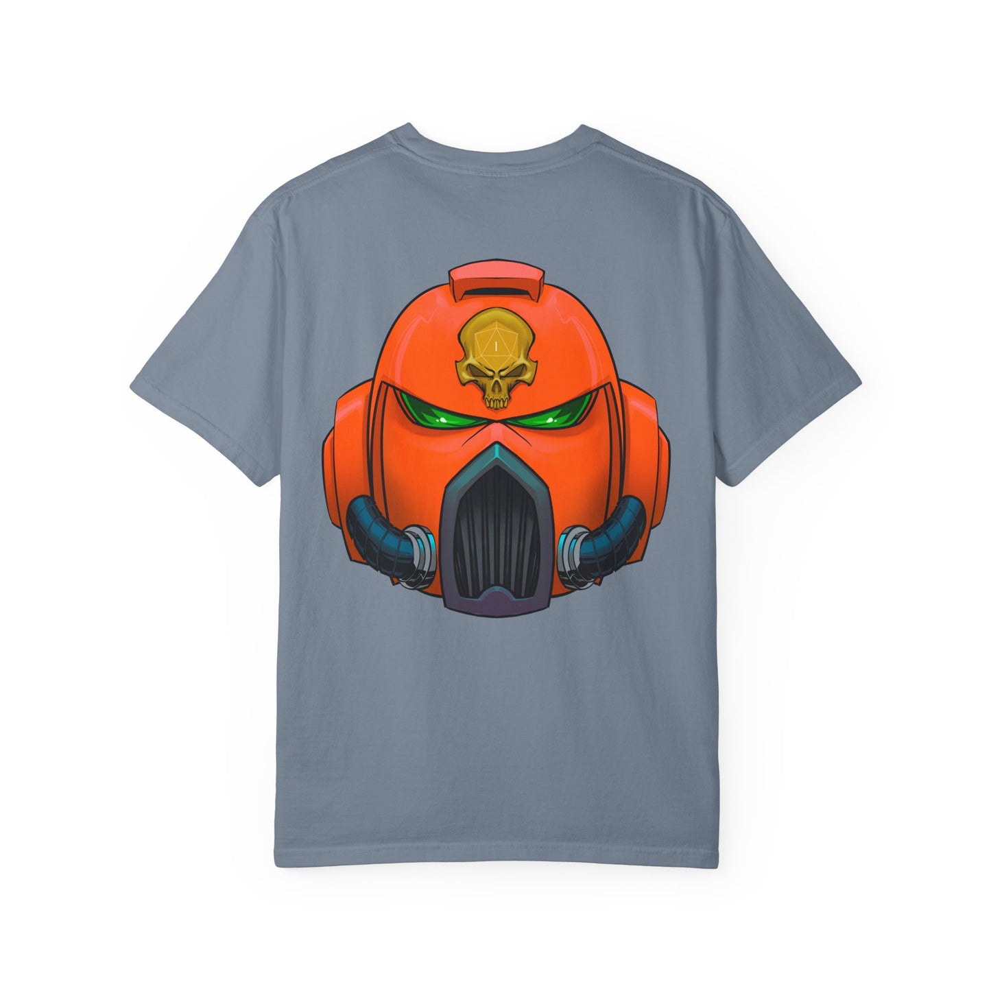 Armored Space Man Helmet Graphic T-Shirt