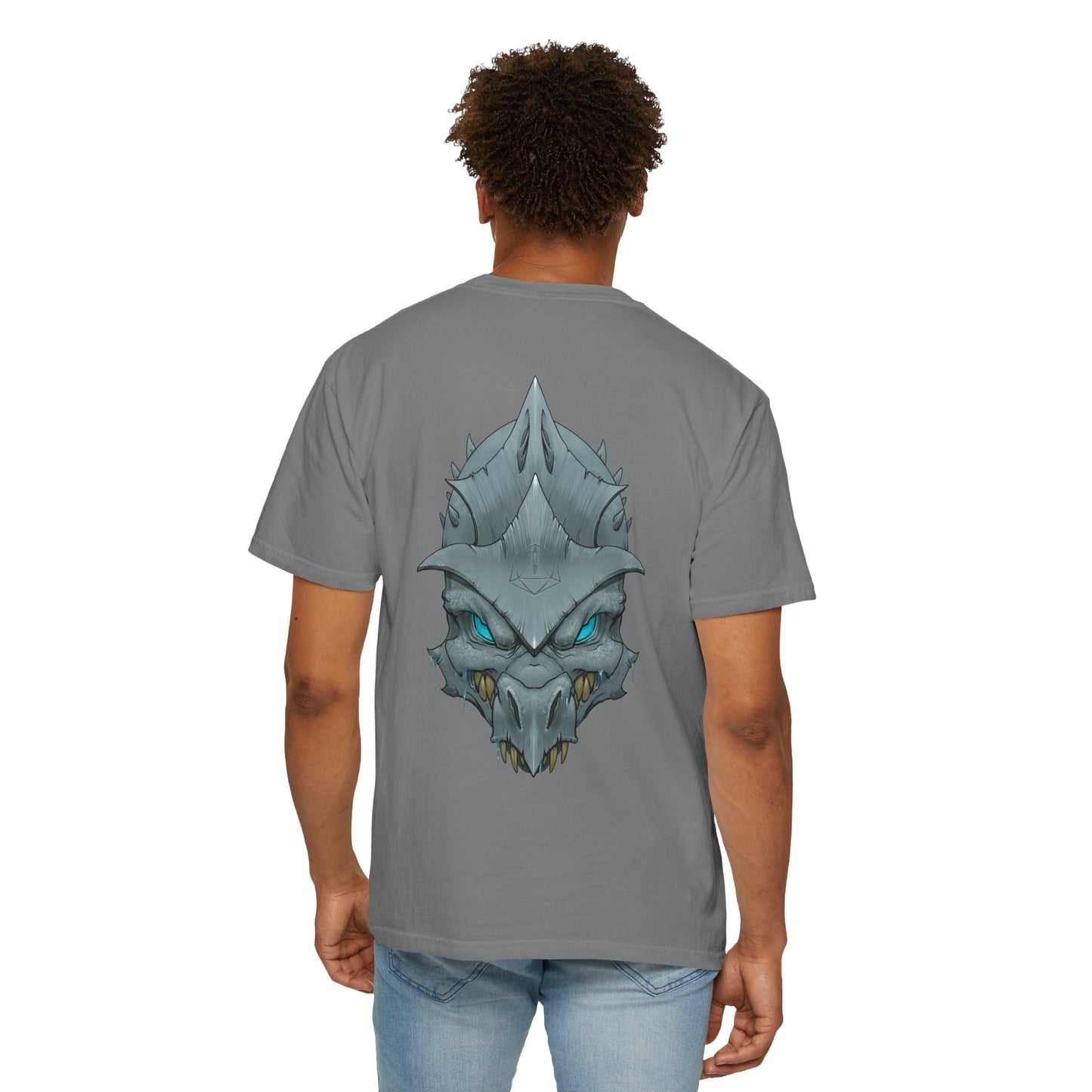 Frost Dragon Skull Graphic T-Shirt