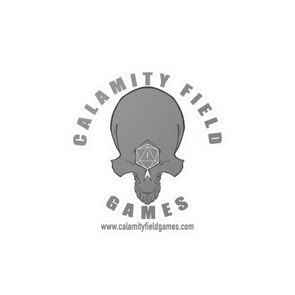 Skull Logo Vinyl Sticker — Calamity Field Games Kiss-Cut Decal