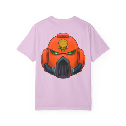Armored Space Man Helmet Graphic T-Shirt