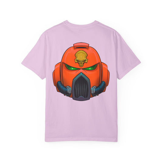 Armored Space Man Helmet Graphic T-Shirt