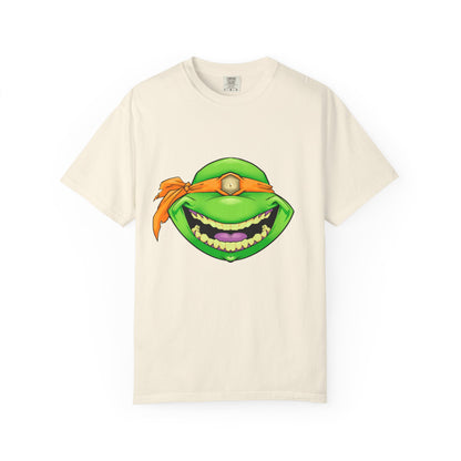 Karate Terrapin Smile T-Shirt — Orange Bandana Karate Terrapin Tee