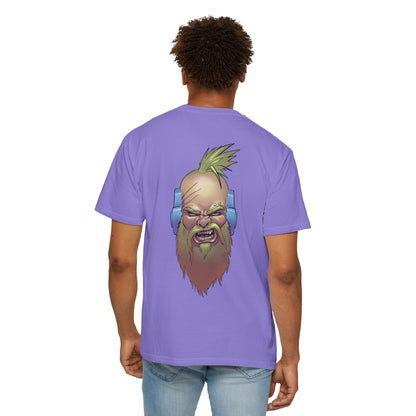 Wolf Space Man Head Graphic T-shirt