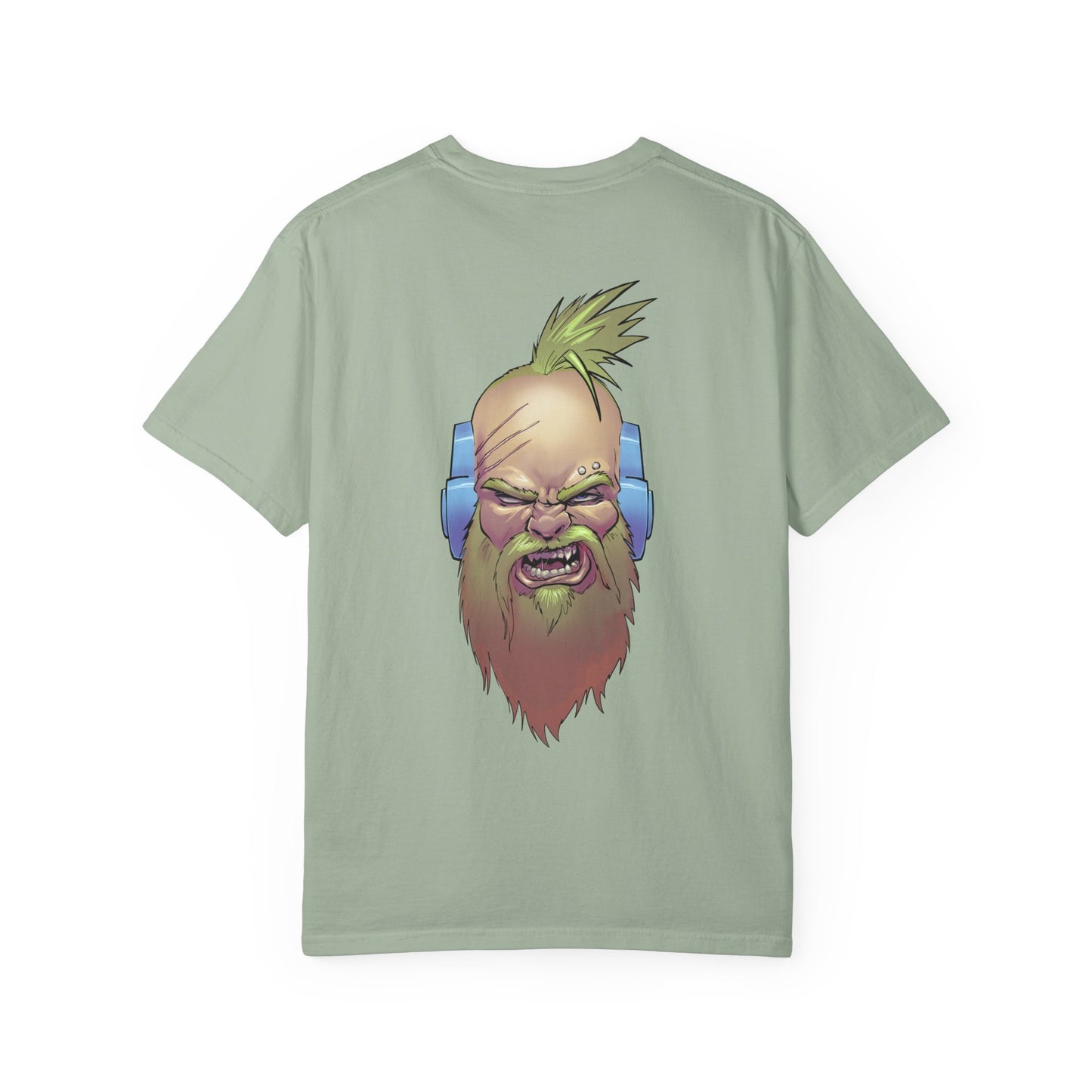 Wolf Space Man Head Graphic T-shirt