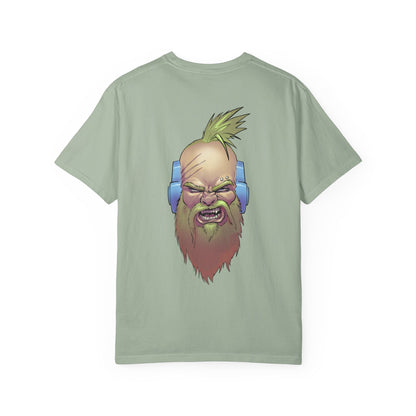 Wolf Space Man Head Graphic T-shirt