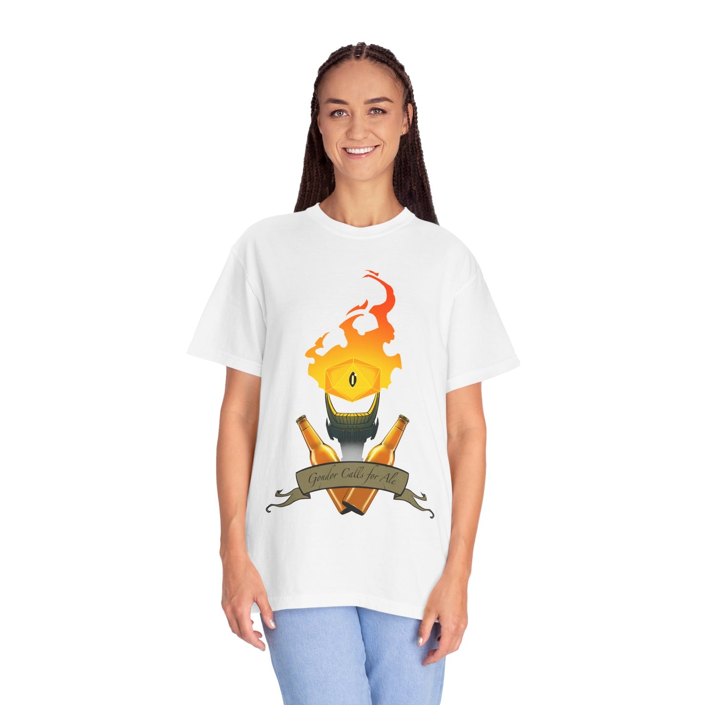 Gondor Calls for Ale Burning Eye Tee