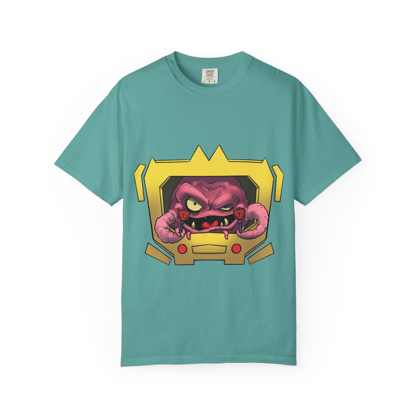 Retro Alien Brain Tee — Neon Sci‑Fi Monster Graphic T-Shirt