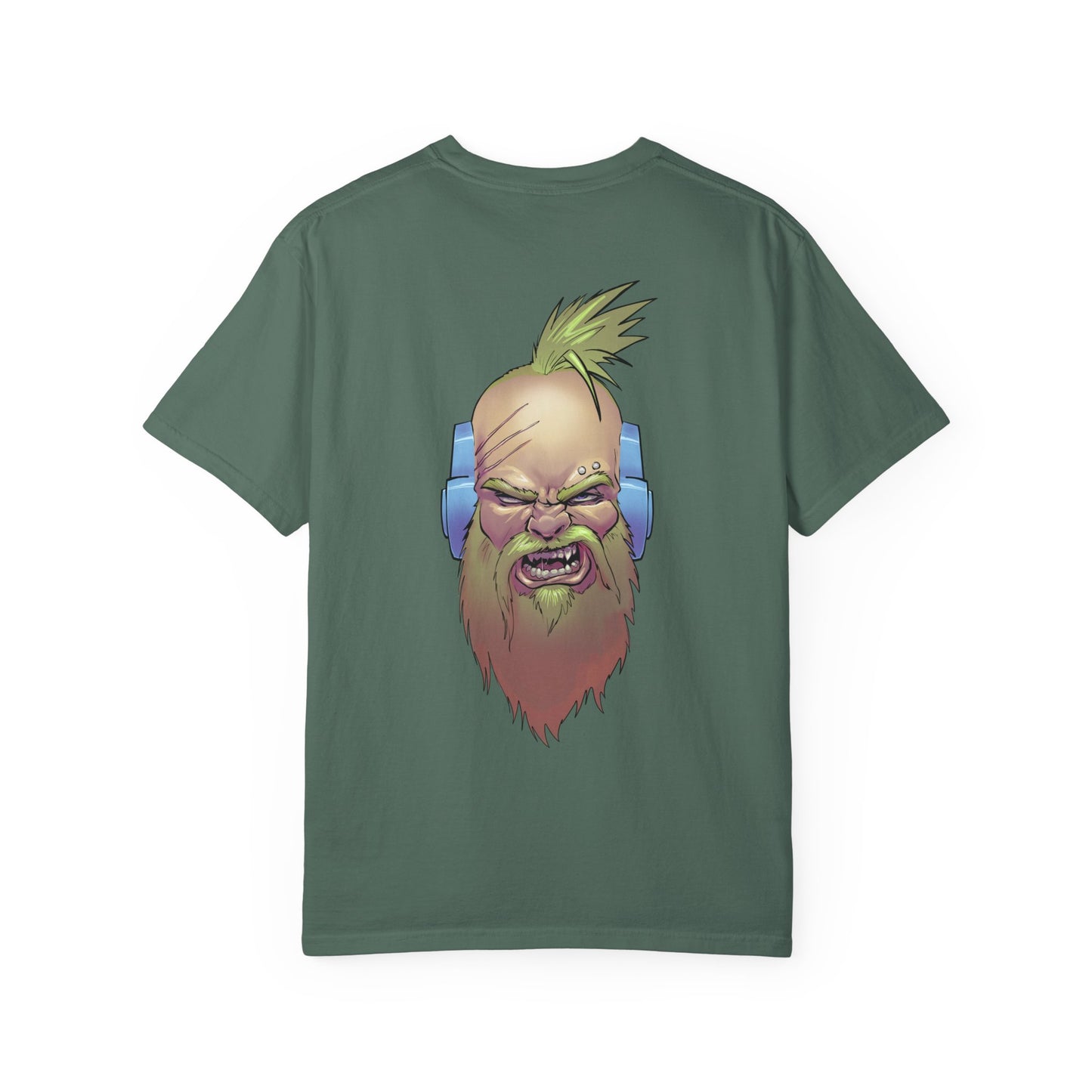Wolf Space Man Head Graphic T-shirt