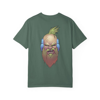 Wolf Space Man Head Graphic T-shirt