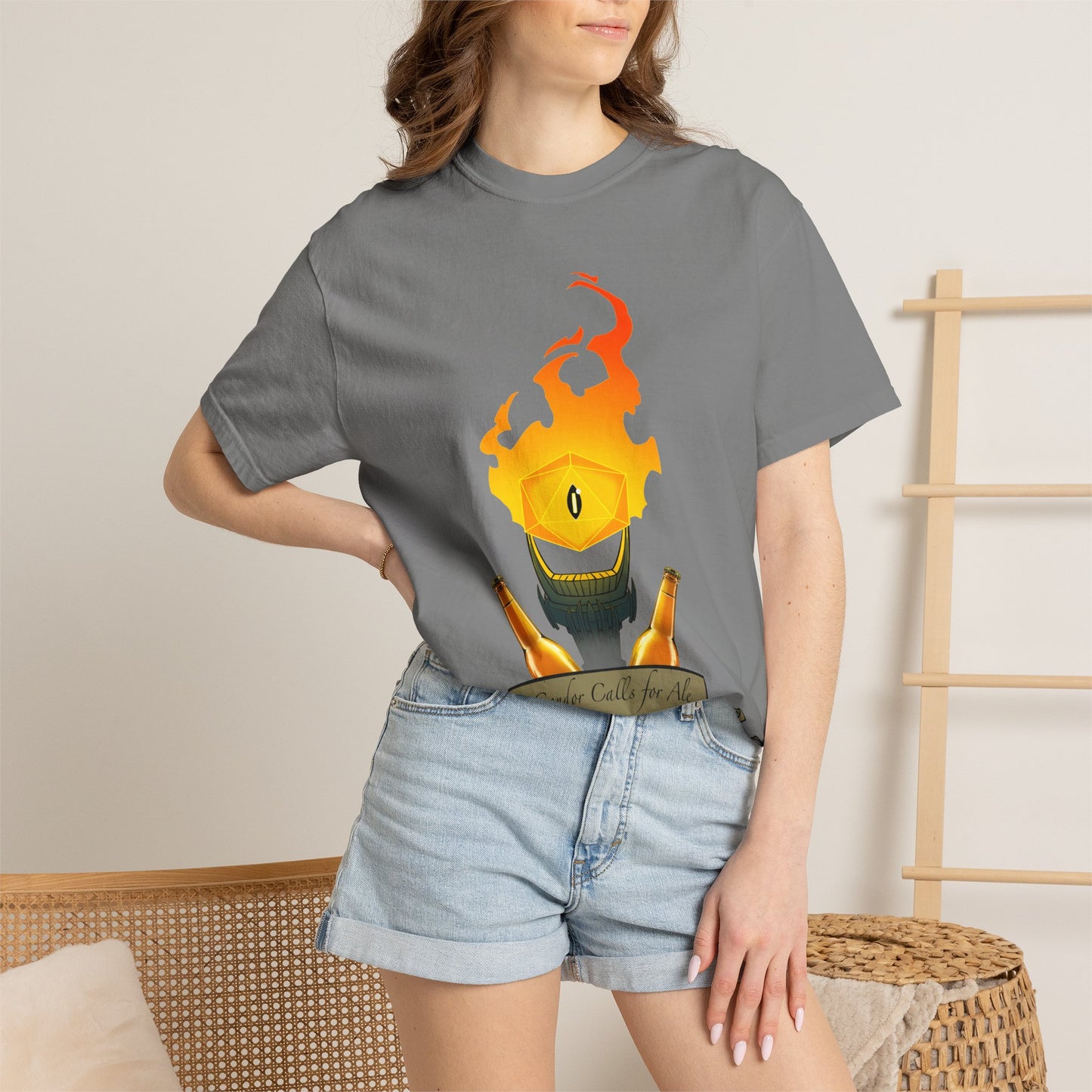Gondor Calls for Ale Burning Eye Tee