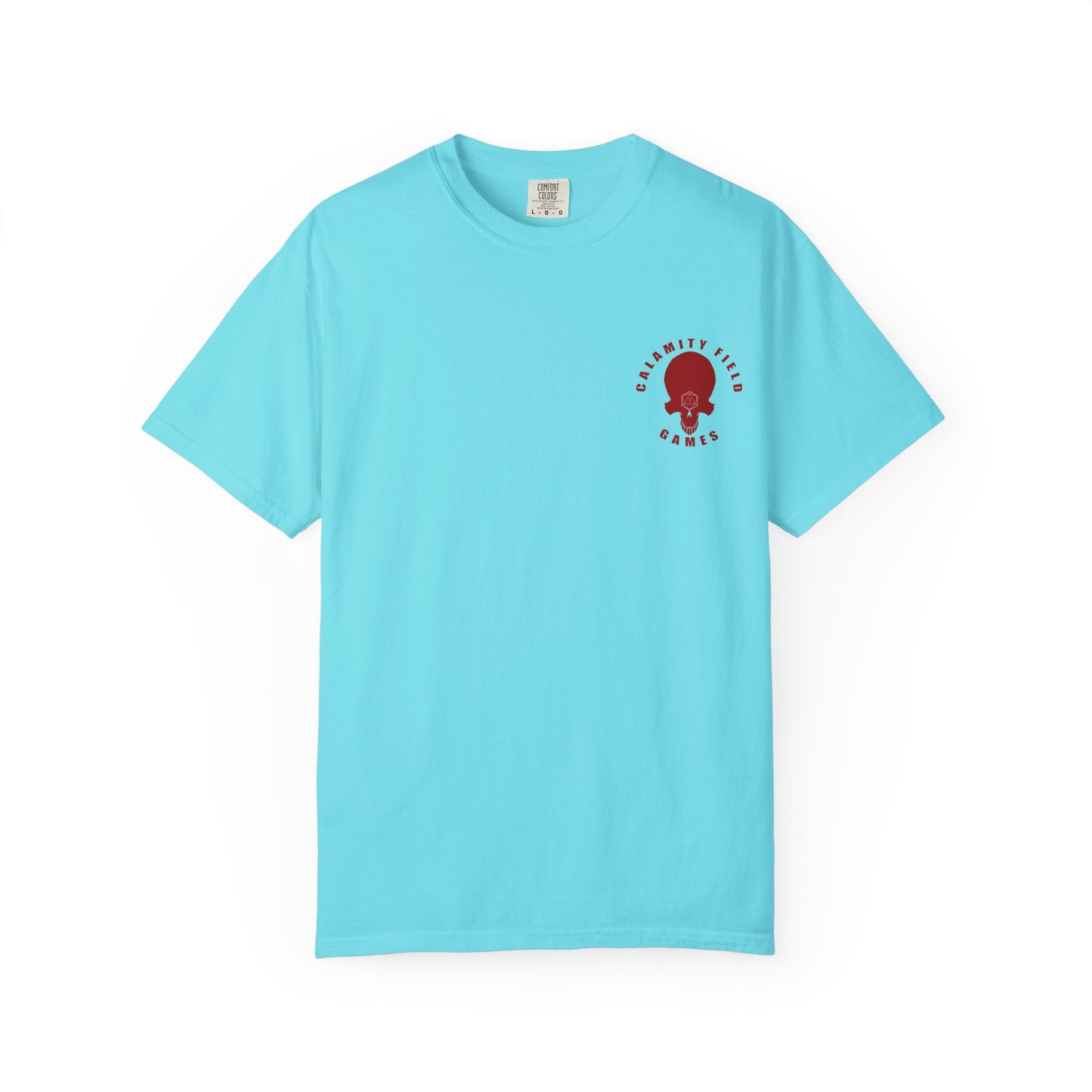 Copy of Demonic Horned Helmet T-Shirt — Red Viking Armor Back Print
