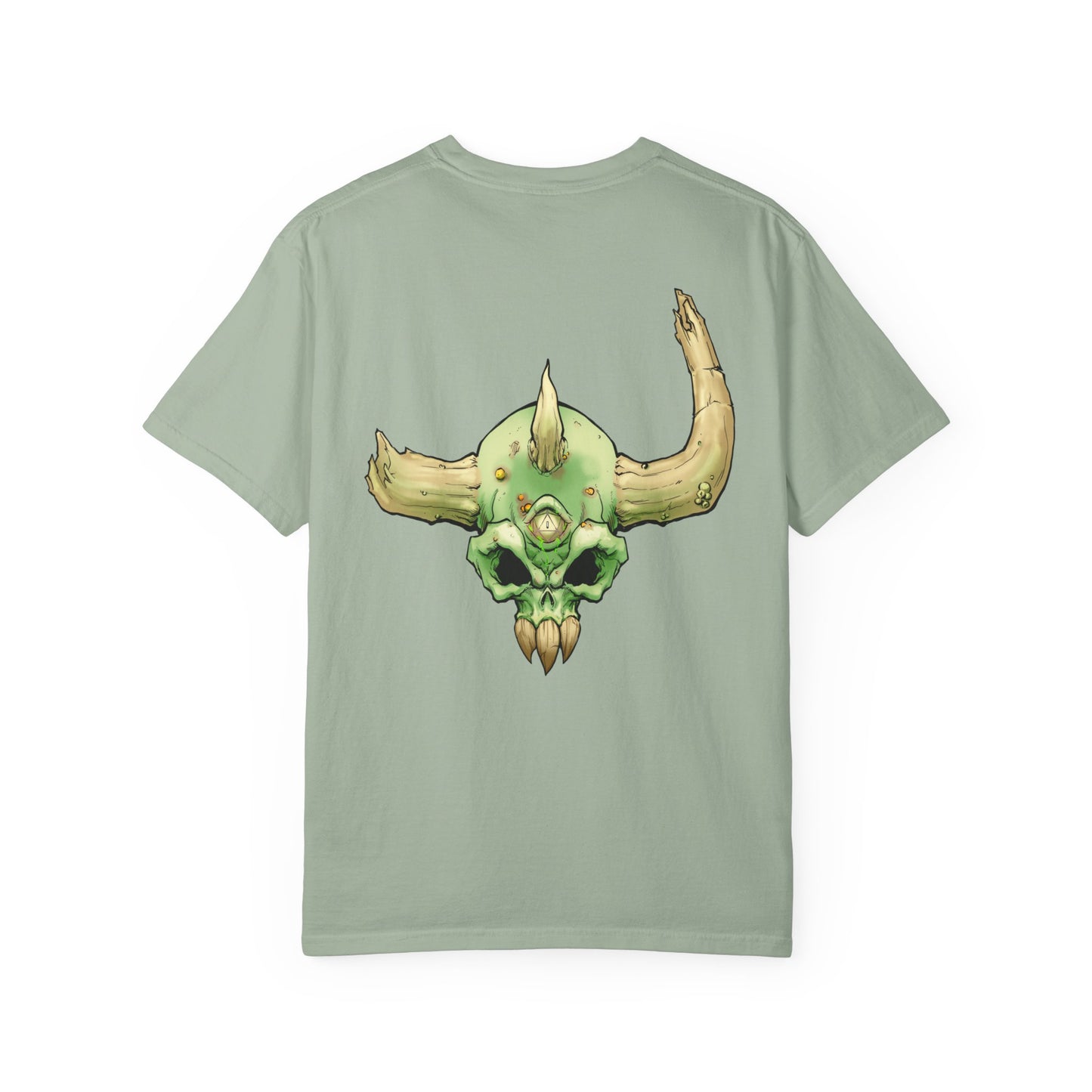 Diseased Fiend Skull T-Shirt — Green Skull Graphic Tee