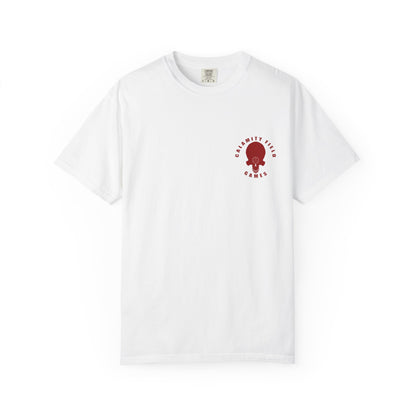 Space Man Helmet T‑Shirt — Blue Sci‑Fi Armor Graphic Tee