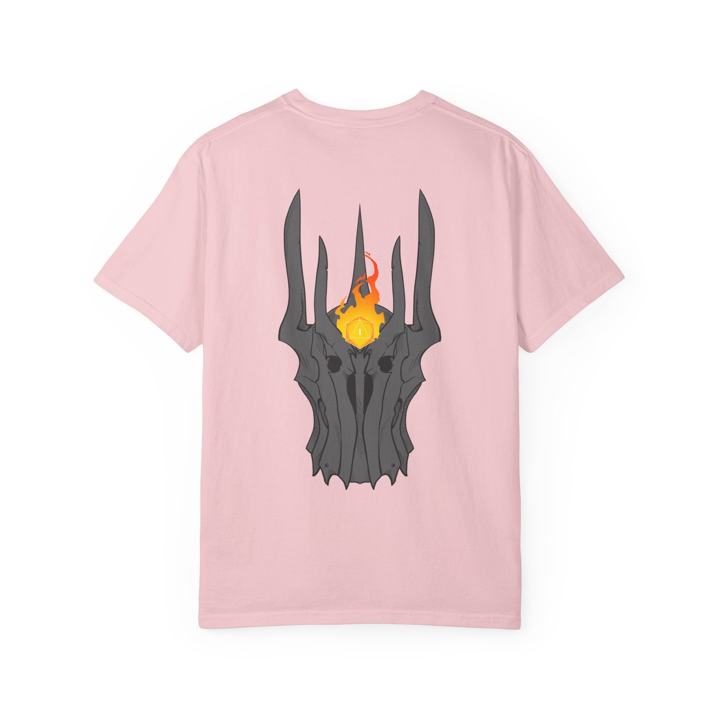Fiery Eye Helmet T-Shirt — Fiery Back Graphic