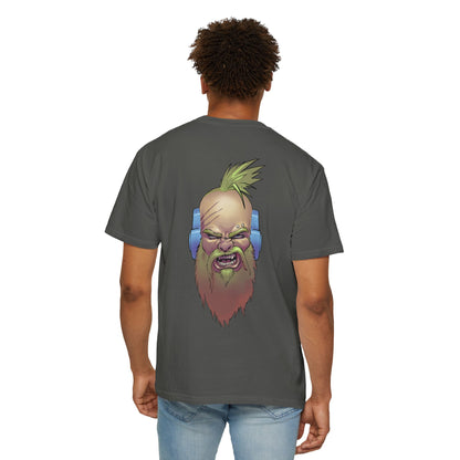 Wolf Space Man Head Graphic T-shirt