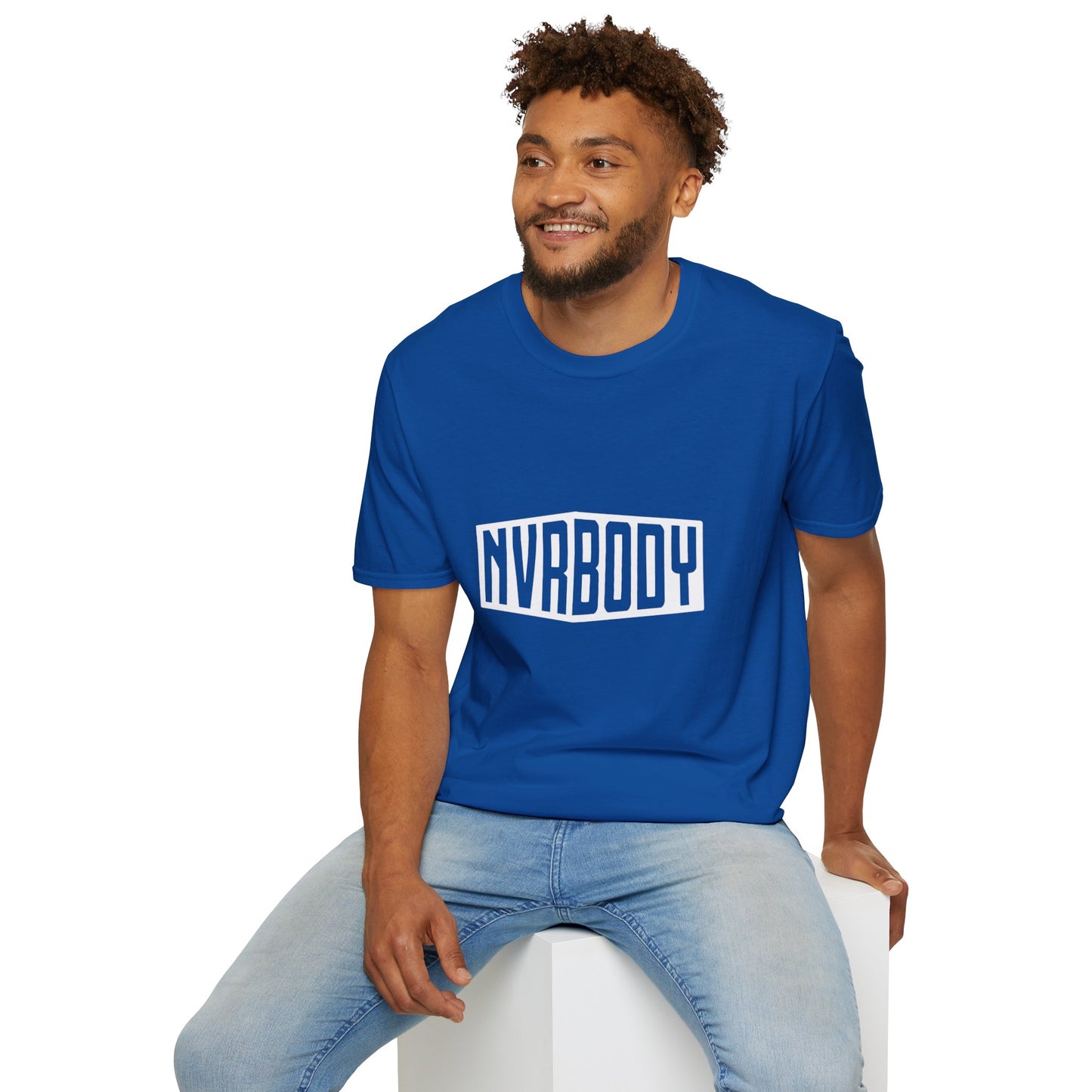 White NVRBODY Graphic T-shirt