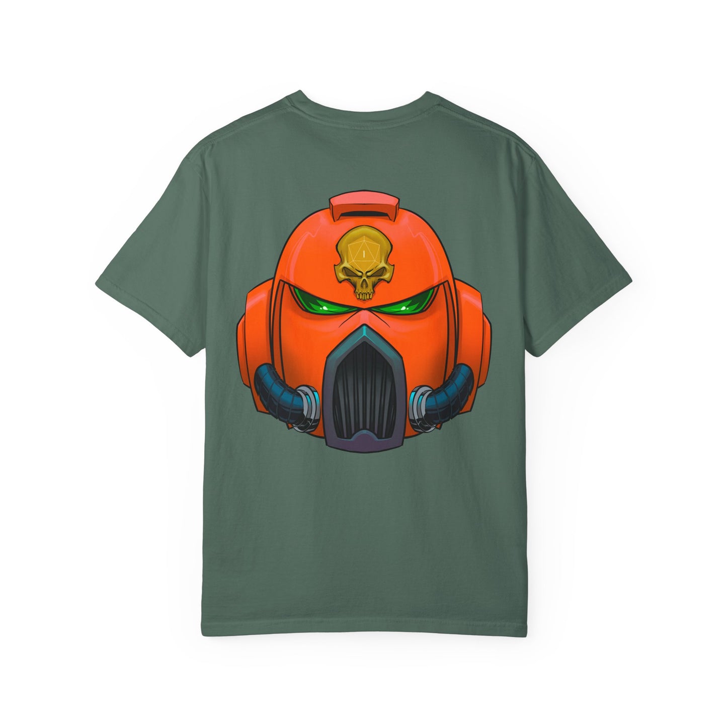 Armored Space Man Helmet Graphic T-Shirt