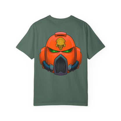 Armored Space Man Helmet Graphic T-Shirt
