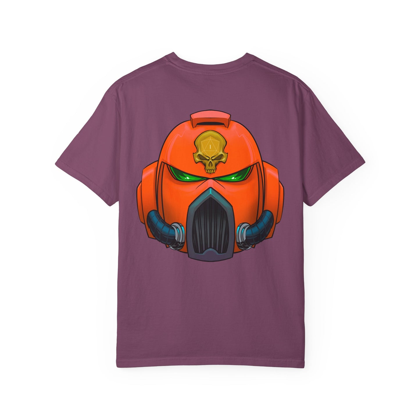Armored Space Man Helmet Graphic T-Shirt