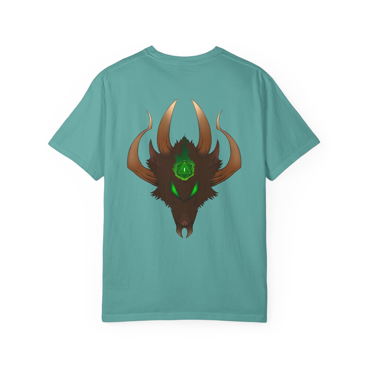 Mystic Horned Rodent T-Shirt — Green Gem Fantasy Graphic Tee