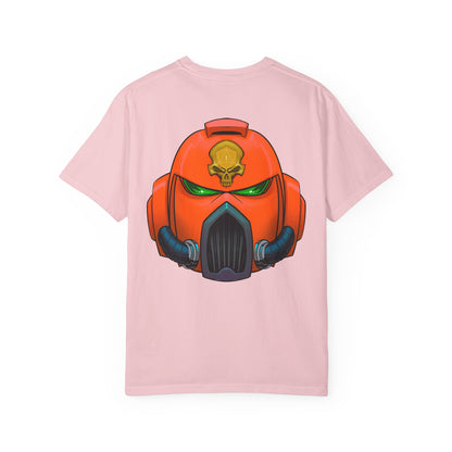 Armored Space Man Helmet Graphic T-Shirt