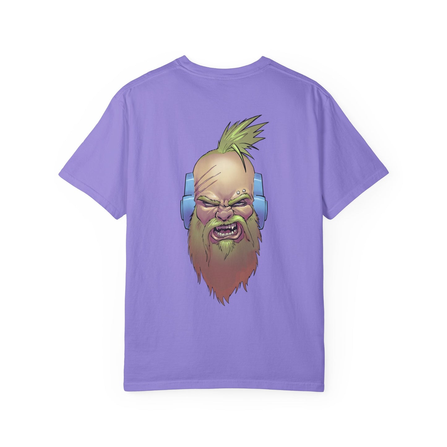 Wolf Space Man Head Graphic T-shirt