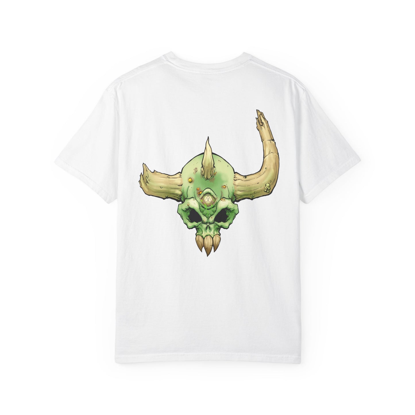 Diseased Fiend Skull T-Shirt — Green Skull Graphic Tee