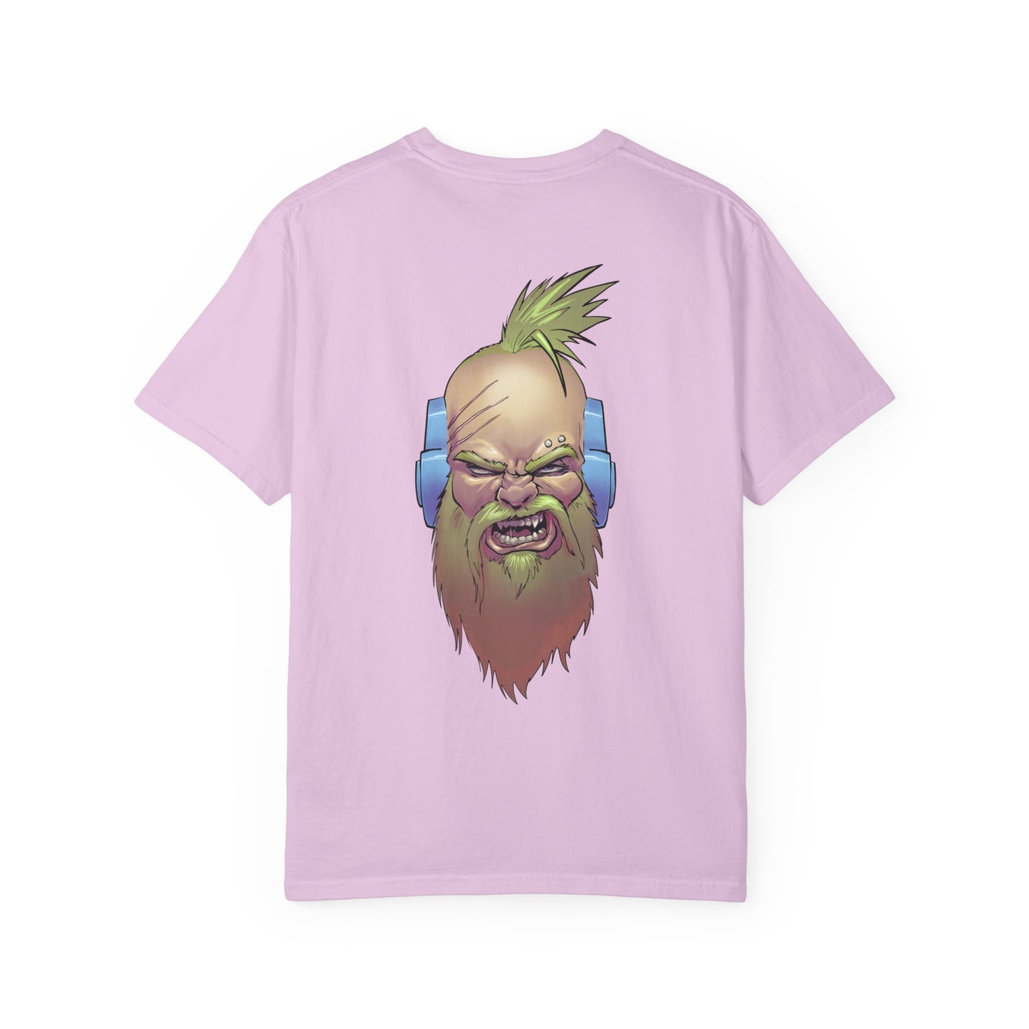 Wolf Space Man Head Graphic T-shirt
