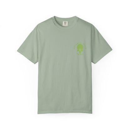 Diseased Fiend Skull T-Shirt — Green Skull Graphic Tee