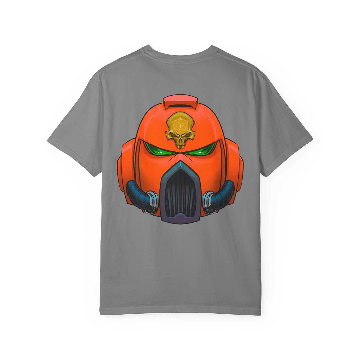 Armored Space Man Helmet Graphic T-Shirt