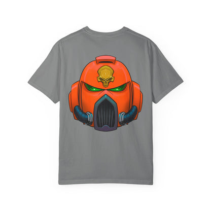 Armored Space Man Helmet Graphic T-Shirt