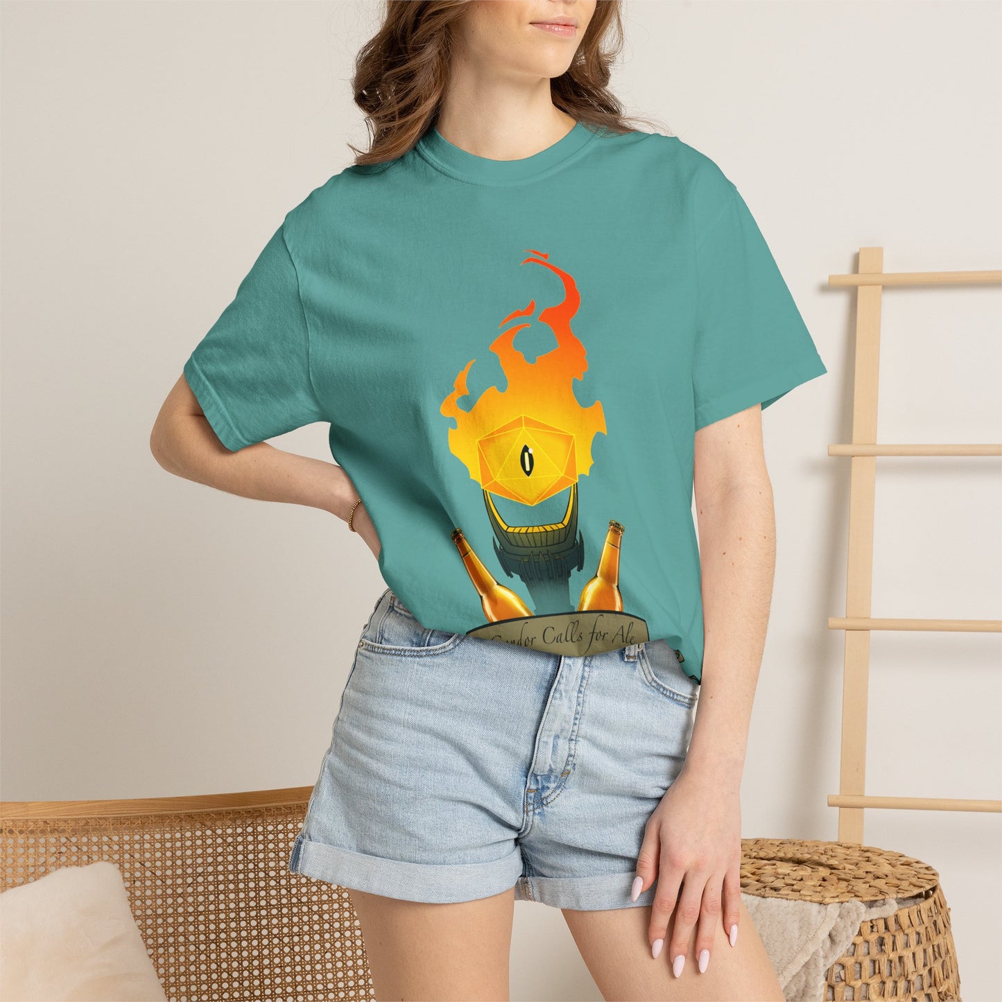 Gondor Calls for Ale Burning Eye Tee
