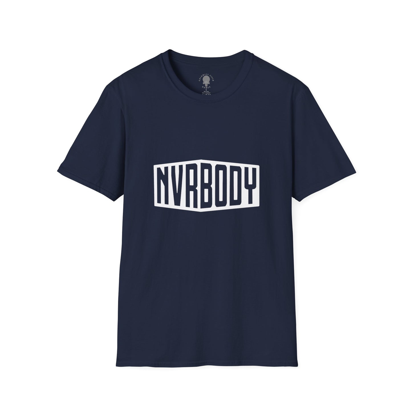 White NVRBODY Graphic T-shirt