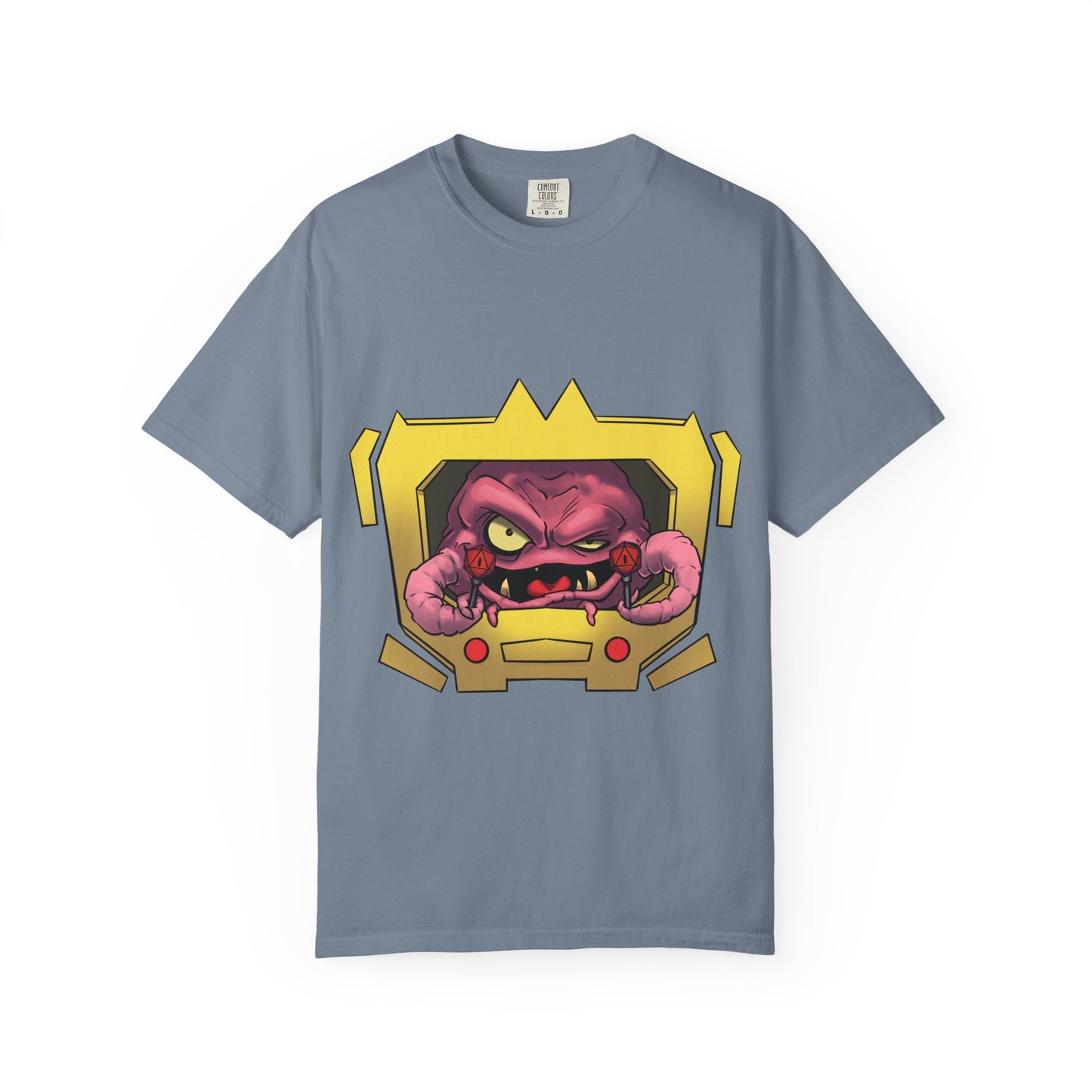 Retro Alien Brain Tee — Neon Sci‑Fi Monster Graphic T-Shirt