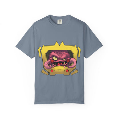 Retro Alien Brain Tee — Neon Sci‑Fi Monster Graphic T-Shirt