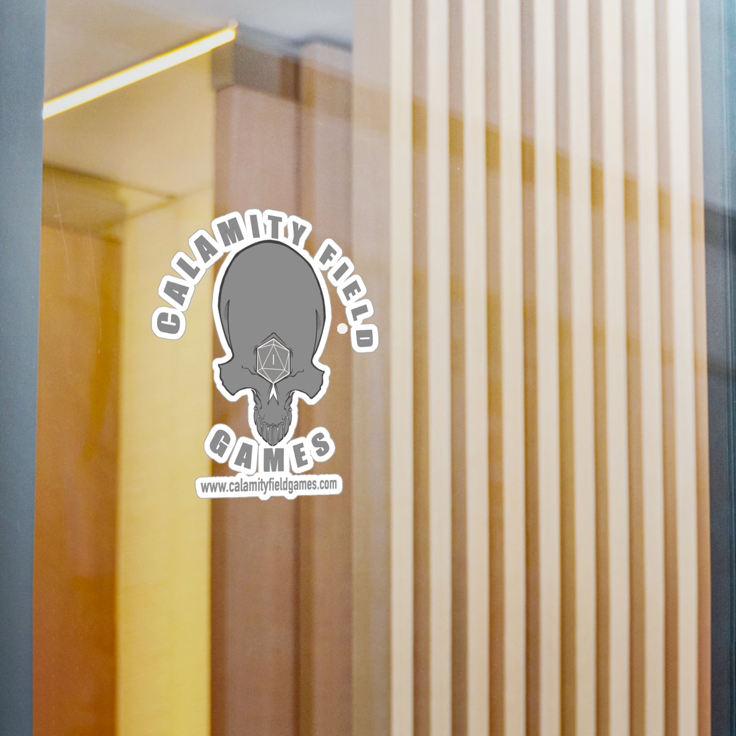 Skull Logo Vinyl Sticker — Calamity Field Games Kiss-Cut Decal
