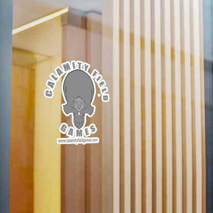 Skull Logo Vinyl Sticker — Calamity Field Games Kiss-Cut Decal