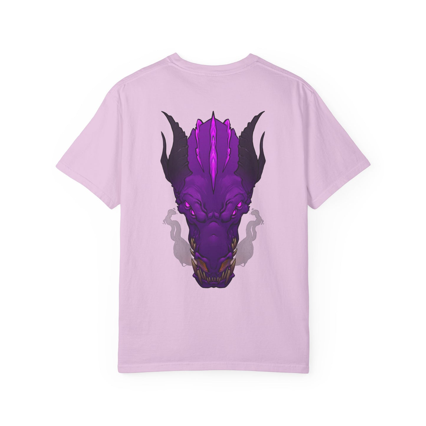 Purple Dragon Head Graphic T-Shirt