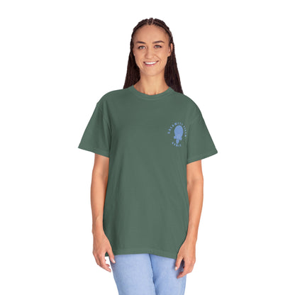 Wolf Space Man Head Graphic T-shirt