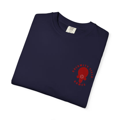 Armored Space Man Helmet Graphic T-Shirt
