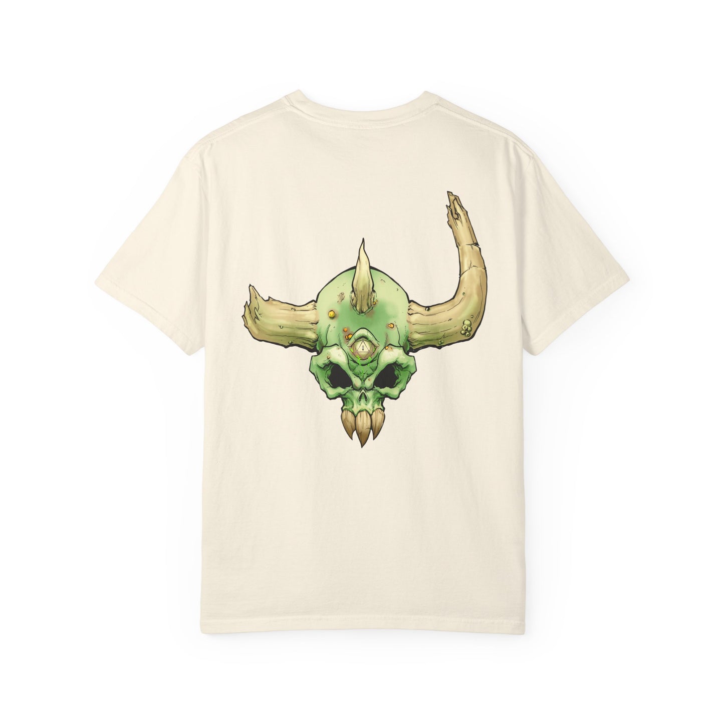 Diseased Fiend Skull T-Shirt — Green Skull Graphic Tee