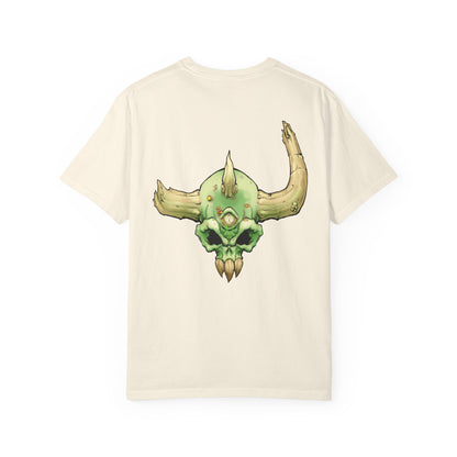 Diseased Fiend Skull T-Shirt — Green Skull Graphic Tee