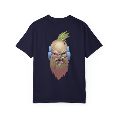 Wolf Space Man Head Graphic T-shirt