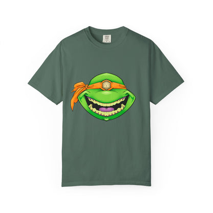 Karate Terrapin Smile T-Shirt — Orange Bandana Karate Terrapin Tee
