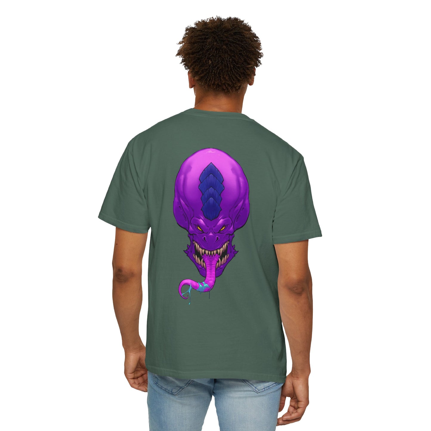 Purple Licky Alien Graphic Tee