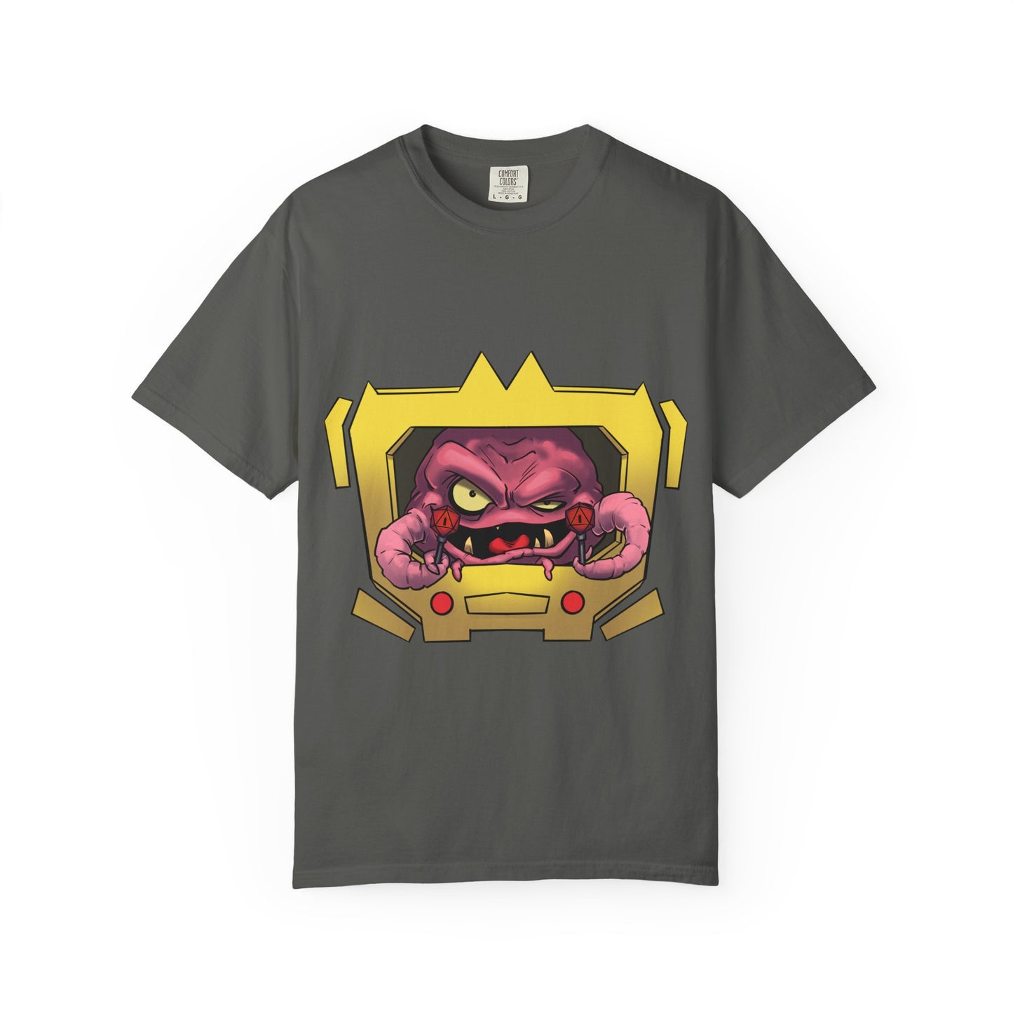 Retro Alien Brain Tee — Neon Sci‑Fi Monster Graphic T-Shirt