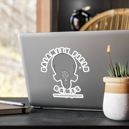 Skull Logo Vinyl Sticker — Calamity Field Games Kiss-Cut Decal