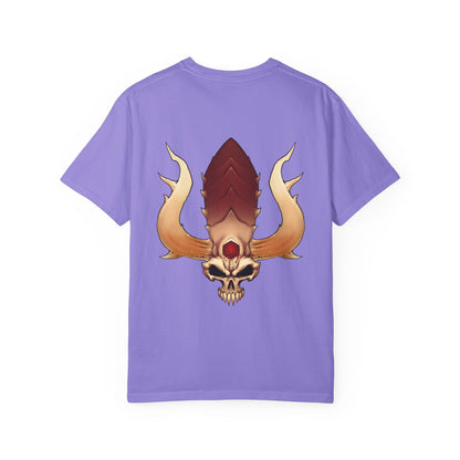 Rage Monster Skull T-Shirt — Gothic Skull with Antlers Graphic Tee