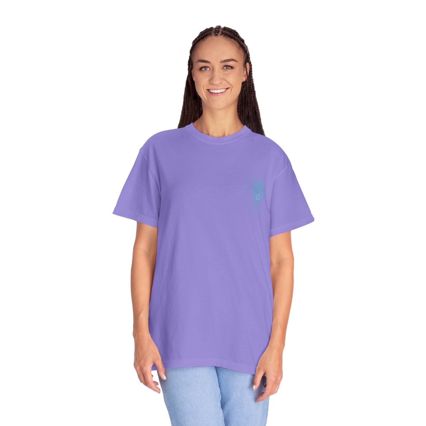 Wolf Space Man Head Graphic T-shirt