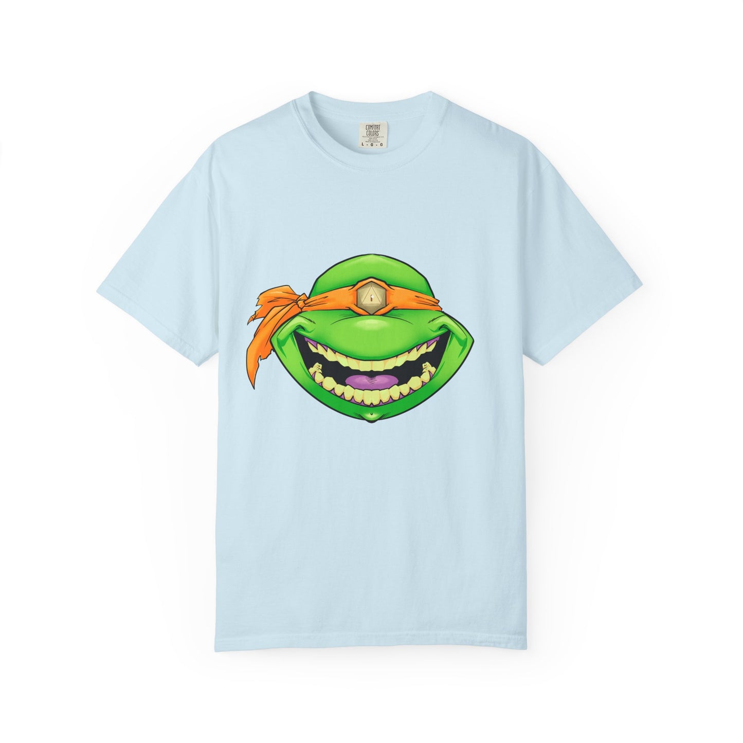 Karate Terrapin Smile T-Shirt — Orange Bandana Karate Terrapin Tee